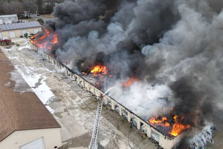 Massive Fire Rips Through Storage Unit Facility In Cape May County