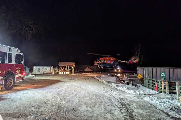 Helicopter Rescues Patient After Ice Halts Ambulance In Millbrook