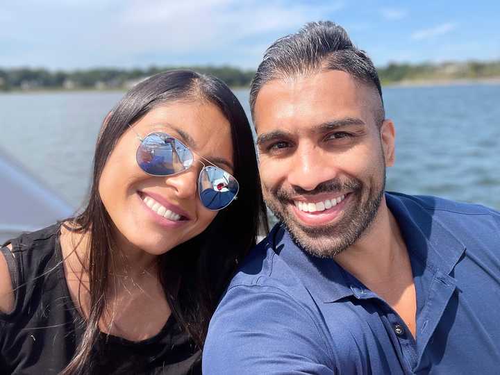 Jossy Thomas and his wife, Ushma.