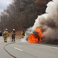 Vehicle Catches On Fire In Multi-Car Crash On Taconic State Parkway In Hudson Valley