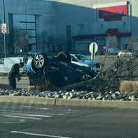 Speeding Car Driven By Yonkers Man Flips, Hits Tree At Mall, Police Say