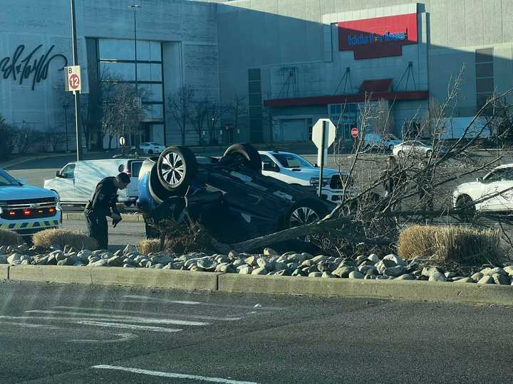 The crash happened at the Palisades Center in West Nyack.&nbsp;