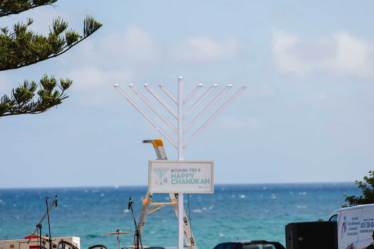 Chabad Bondi's Chanukkah by the Sea event last year. Chabad Bondi's Chanukkah by the Sea event last year.