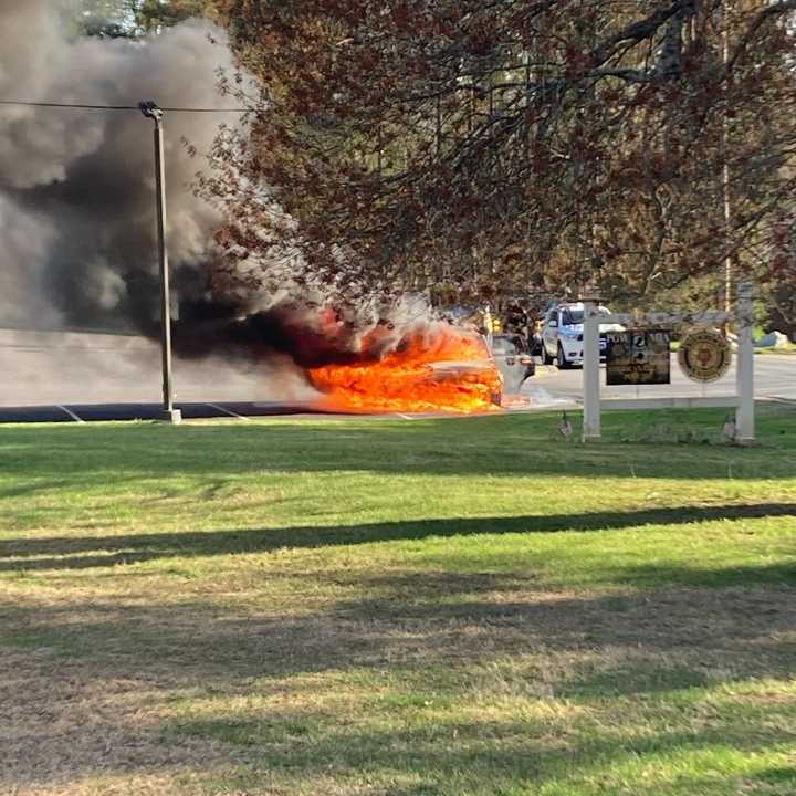 The blaze happened near Pawling Town Hall on Wednesday, April 23. 