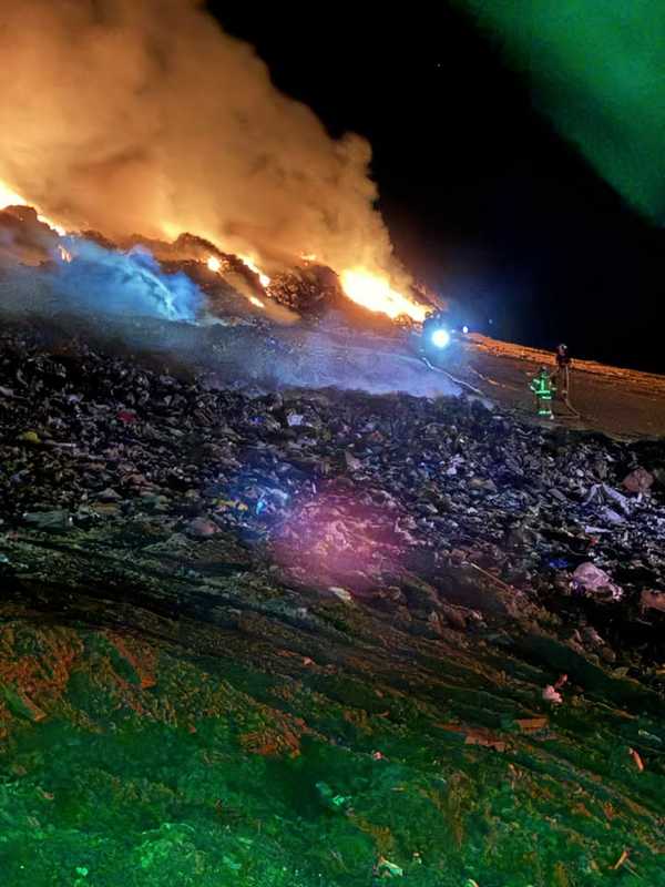 Massive Landfill Fire Erupts Overnight In Virginia, Crews Battle Blaze For Hours: Officials