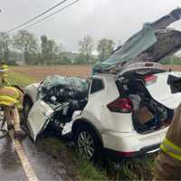 Tree Falls On Car, Trapping Driver: Quakertown Fire Company
