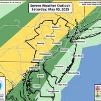 Isolated Tornado Possible, Severe Thunderstorm Watch Issued For 14 NJ Counties