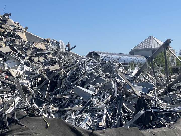 Aftermath of the Sheraton Crossroads implosion.