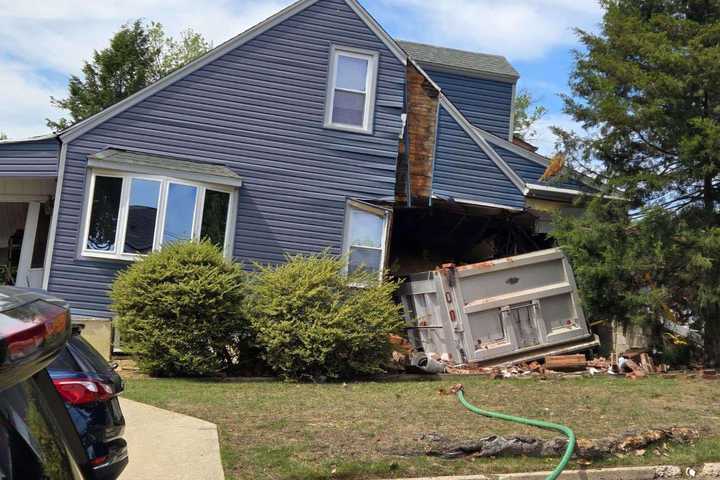 Photos Show House Collapse Caused By Dump Truck That Lost Control In Woodbury Heights