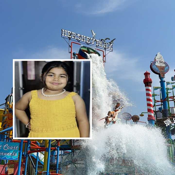 Sophia Subedi and the waterpark at Hersheypark.&nbsp;