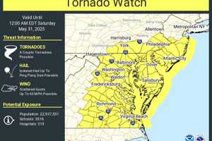 Tornado Watch Issued In These 10 NJ Counties