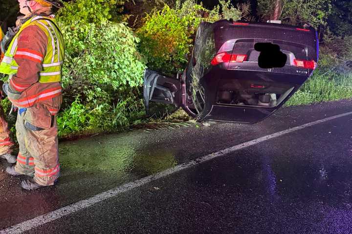 Car Flips In Early Morning Mahopac Crash