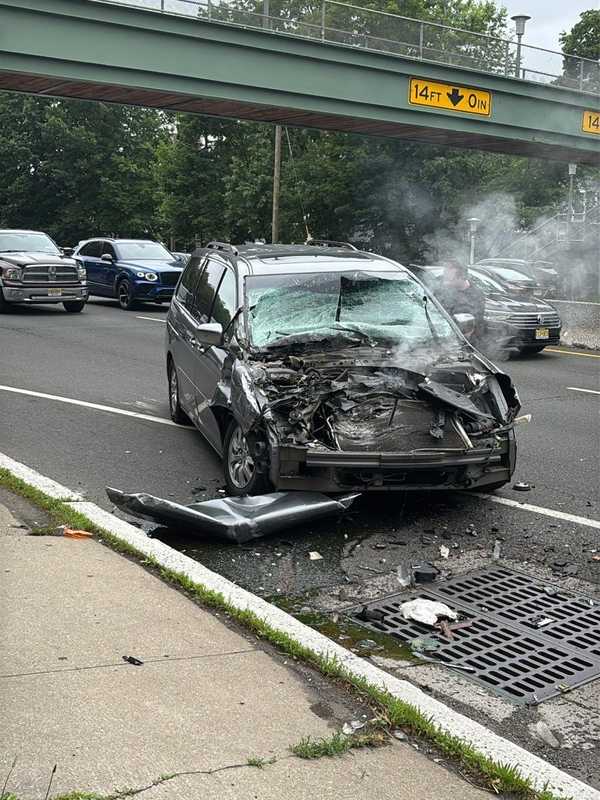 Serious Route 4 Crash In Teaneck Involving Minivan, Jitney Bus Draws Major Response