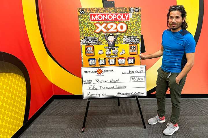 Maryland Man Passes ‘GO,’ Collects $50K in MONOPOLY Scratch-Off Win