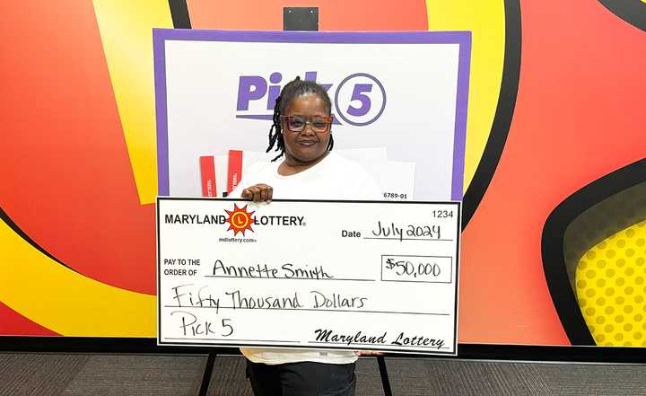 Lottery luck came to call on West Virginia’s Annette Smith when she bought a Maryland Lottery Pick 5 ticket.