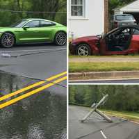<p>The aftermath of the crash in Stafford County</p>