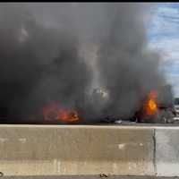 Fiery Ice Cream Truck, Tractor-Trailer Crash Shut Down NJ Turnpike Spur, Police Say