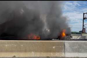 Fiery Ice Cream Truck, Tractor-Trailer Crash Shut Down NJ Turnpike Spur, Police Say