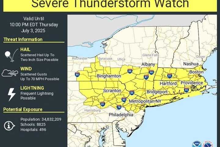 Storms Knock Out Power To Thousands Across NJ; Thunderstorm Watch In Effect Until 10PM