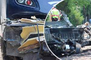 Truck Ripped Apart By Train In DMV; Two Women Survive Wreckage: Sheriff