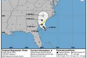 Tropical Depression Forms Off Atlantic Coast: Here's Projected Track