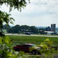 <p>The scene of the fatal plane crash</p>