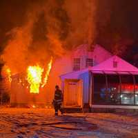 One Injured After Readington Home Engulfed In Flames: Police