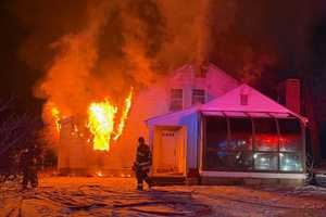 One Injured After Readington Home Engulfed In Flames: Police