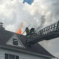 Propane Tank Launches Block During 3-Alarm Fire In Maywood, 5 Firefighters Hospitalized