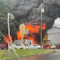 <p>Fort Lee fire</p>
