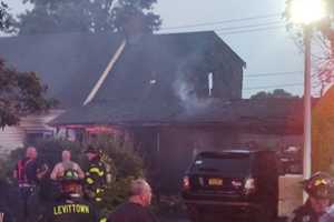 6 Firefighters Injured As 75 Battle Blaze Burning Through Long Island Home: Police