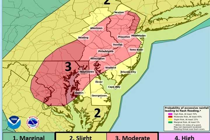 Flash Flood Watches Issued Across NJ As Torrential Rains Move In