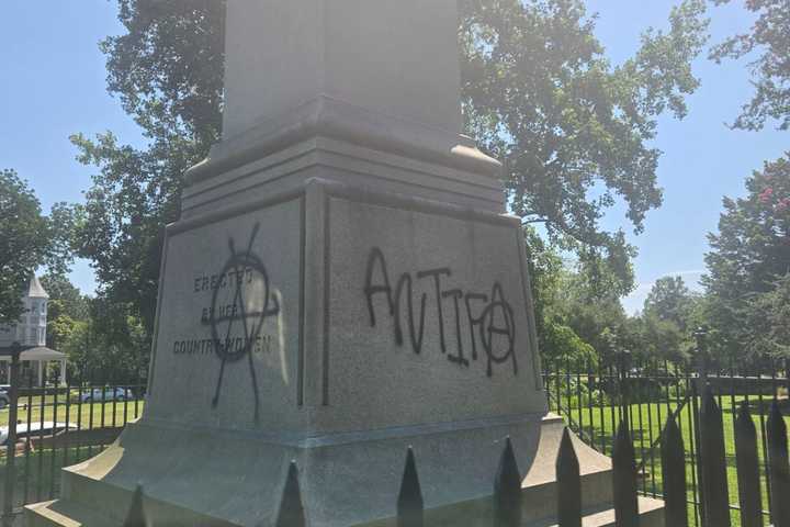Historic Fredericksburg Landmark Defaced With Political Graffiti, Police Investigating