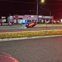 Driver Hospitalized After Rollover Crash Near NY McDonald's On Route 9