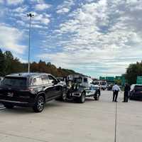 <p>PAPD impounds a vehicle at Outerbridge Crossing.</p>