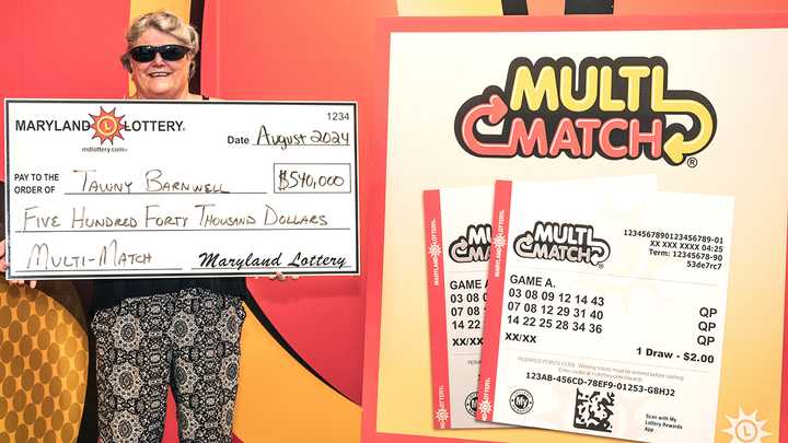 The Frederick woman couldn't believe her luck after winning big.