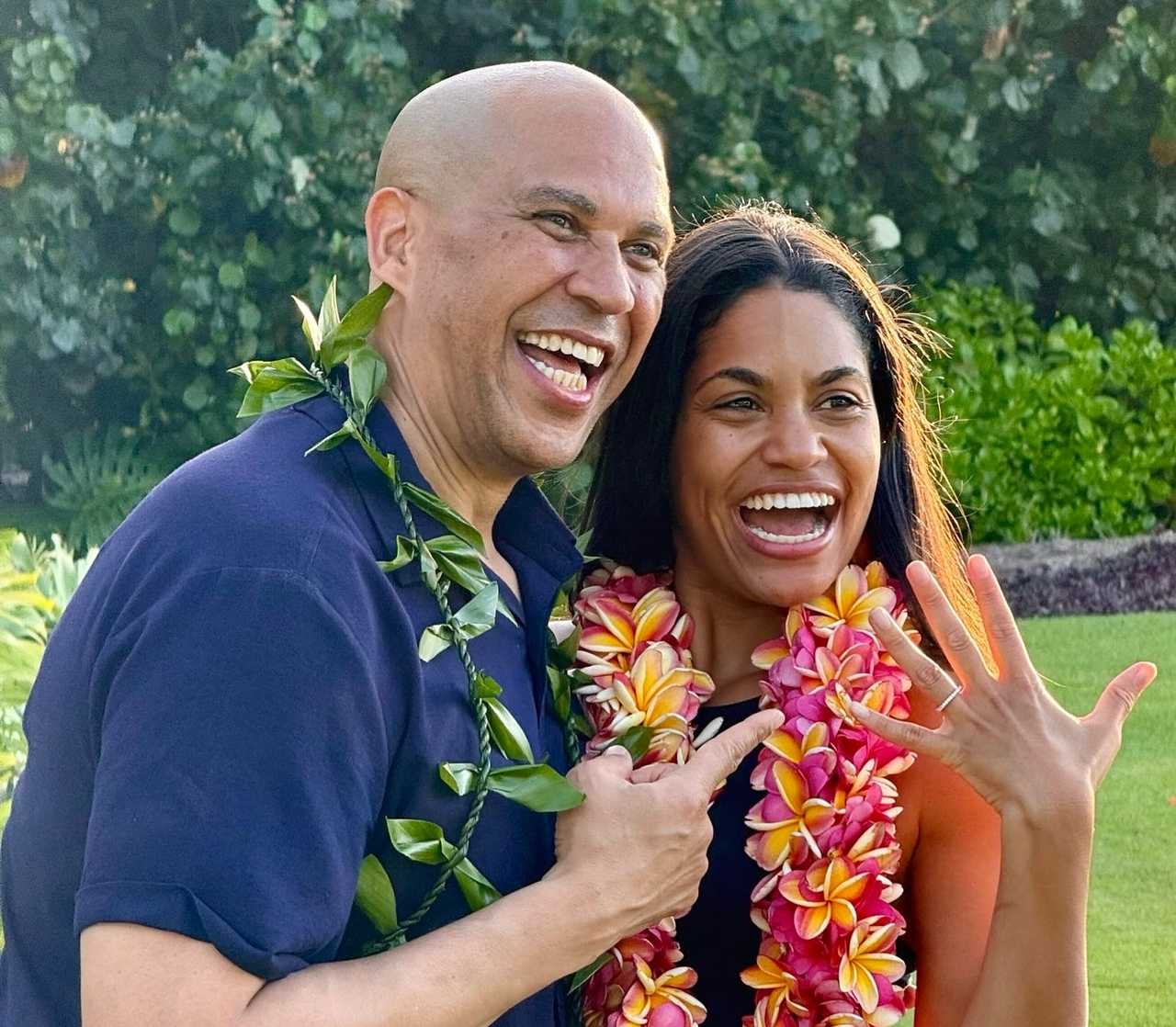 Cory Booker and Alexis Lews Cory Booker and Alexis Lews