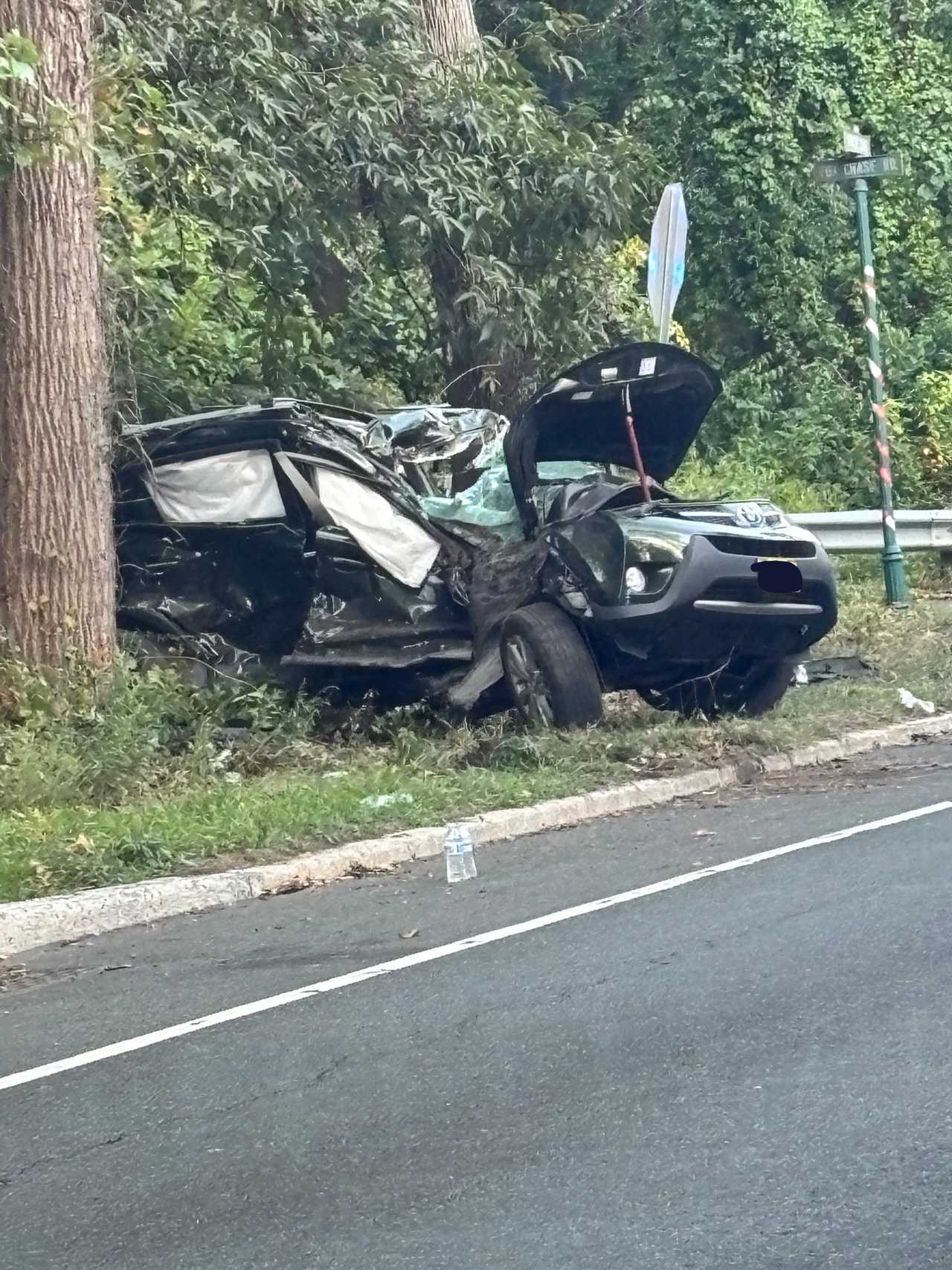 The scene of the crash in New Jersey.