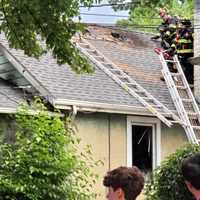 <p>The blaze broke out in the rear kitchen at the Voorhis Avenue home in New Milford shortly after 7 p.m. Tuesday, June 11.
  
</p>