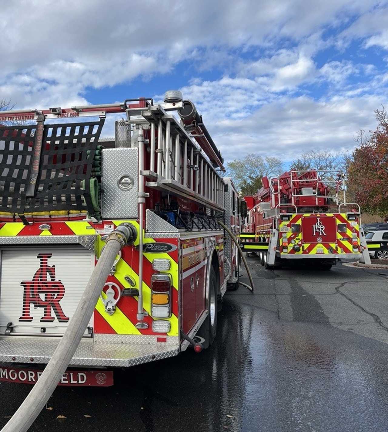 The scene of the explosion in Ashburn.