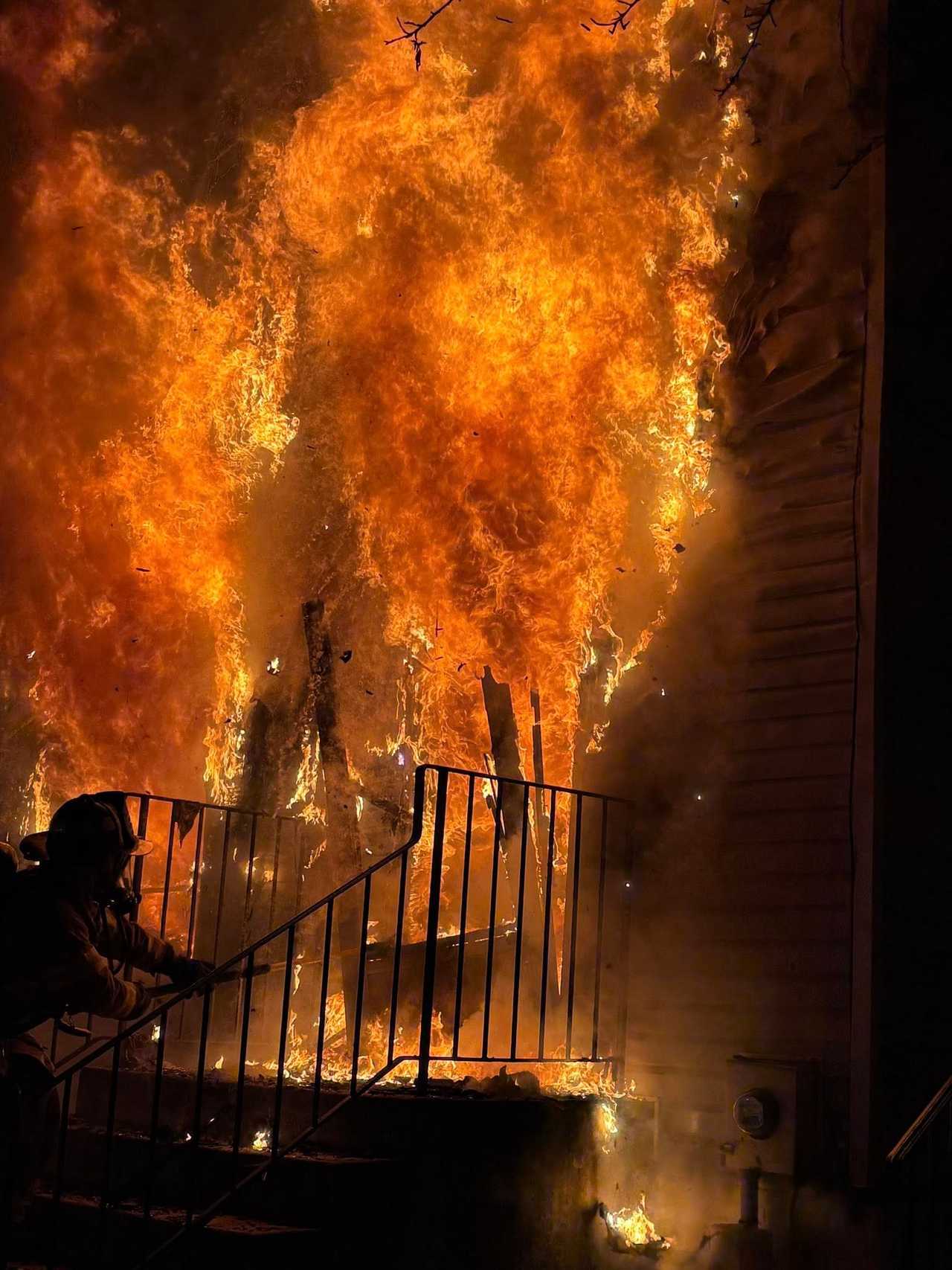 The fire in Frederick County.
  
 The fire in Frederick County.