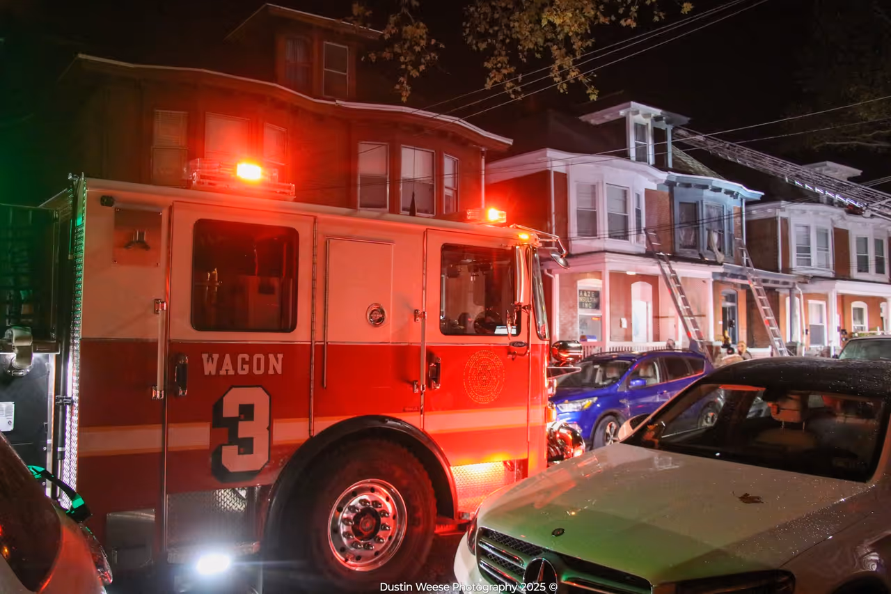 Firefighters on the scene of the Harrisburg house fire that sent multiple people to the hospital. Firefighters on the scene of the Harrisburg house fire that sent multiple people to the hospital.