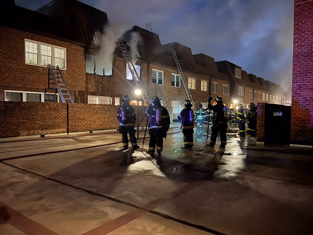 A two-alarm fire at Haddonfield Commons A two-alarm fire at Haddonfield Commons