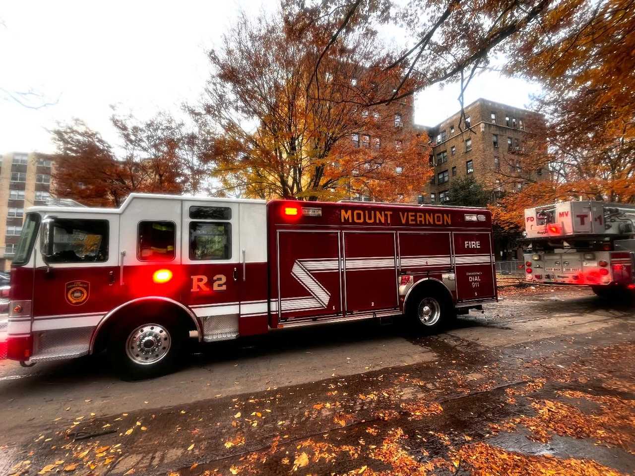 The scene of the fire on Cottage Avenue in Mount Vernon. 