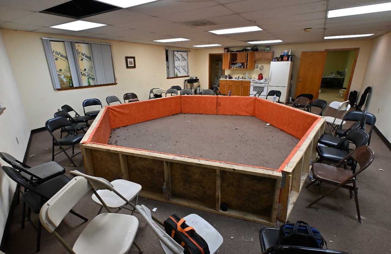 West Haven police said this ring was used in a large and organized cockfighting operation in the city. Seven men have been arrested.&nbsp;