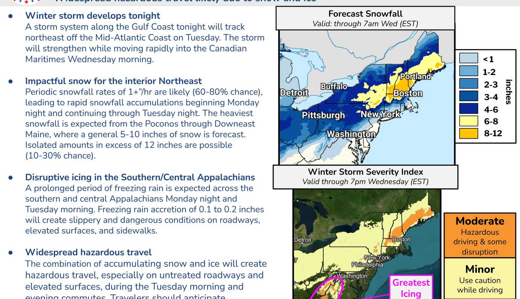 An overview of the storm system from the National Weather Service.