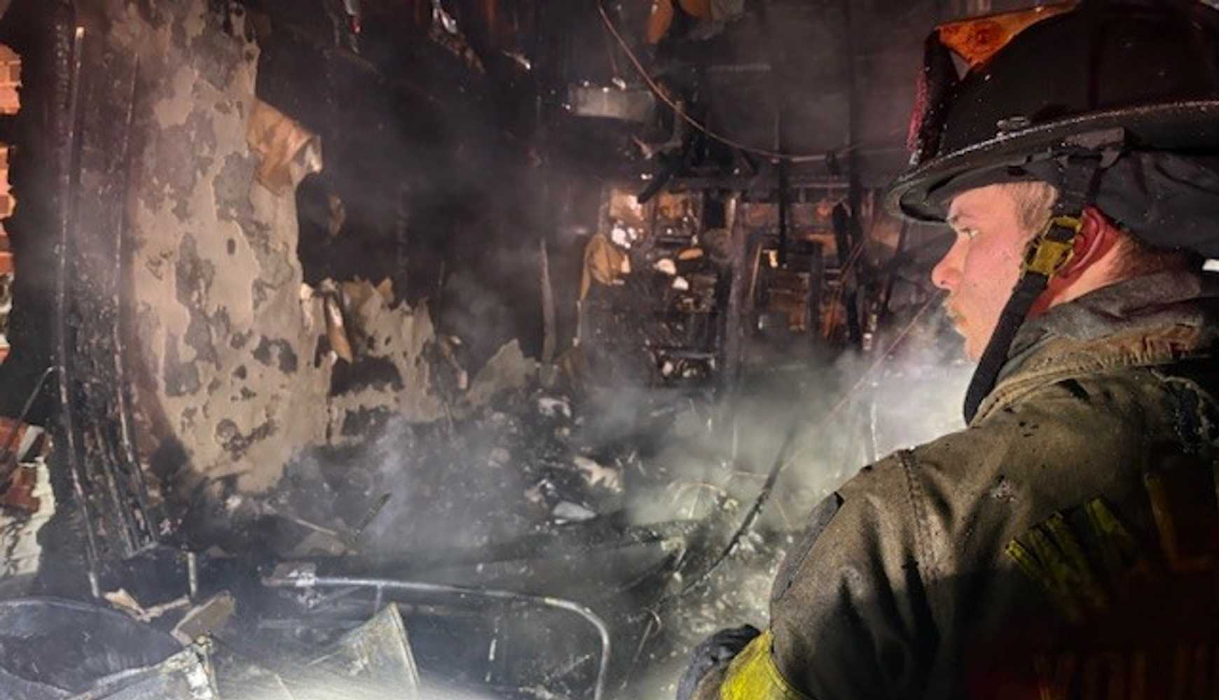 
The scene of the Charles County fire.
  

