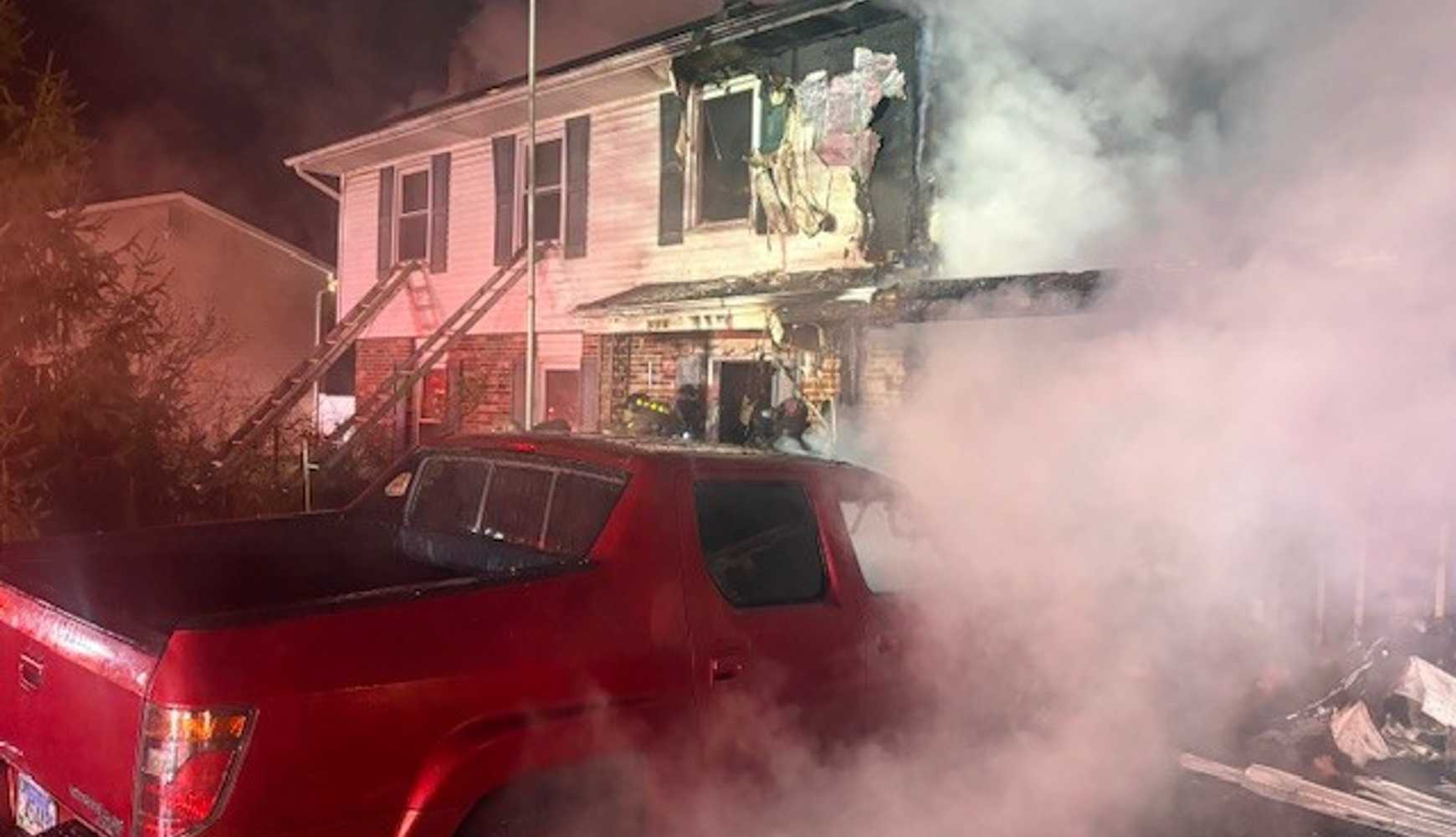 
The scene of the Charles County fire.
  

