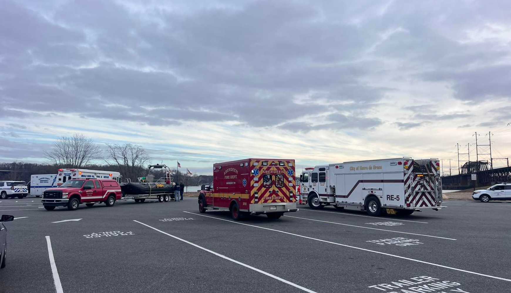 
The scene of the water rescue in Harford County.
