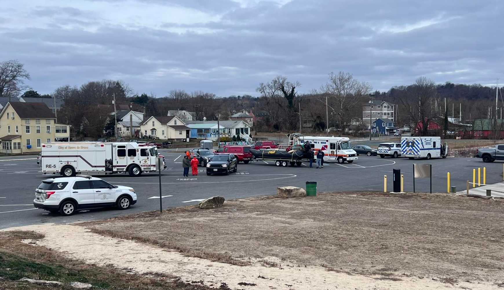 
The scene of the water rescue in Harford County.
